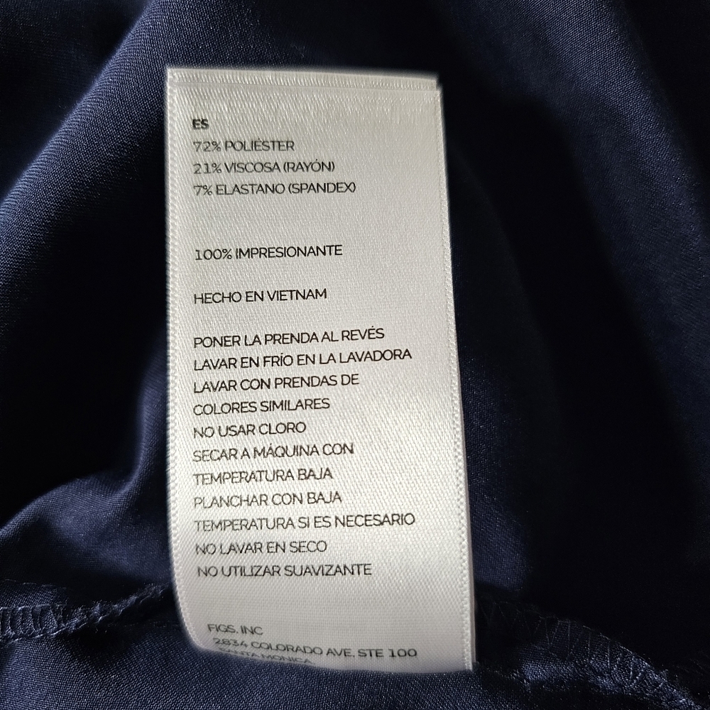 FIGS Blue Technical Collection One-Pocket Medical Scrub Top, Women’s 3XL - Picture 9 of 9
